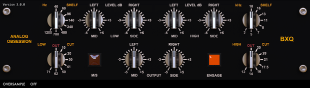 Analog Obsession BXQ plugin EQ